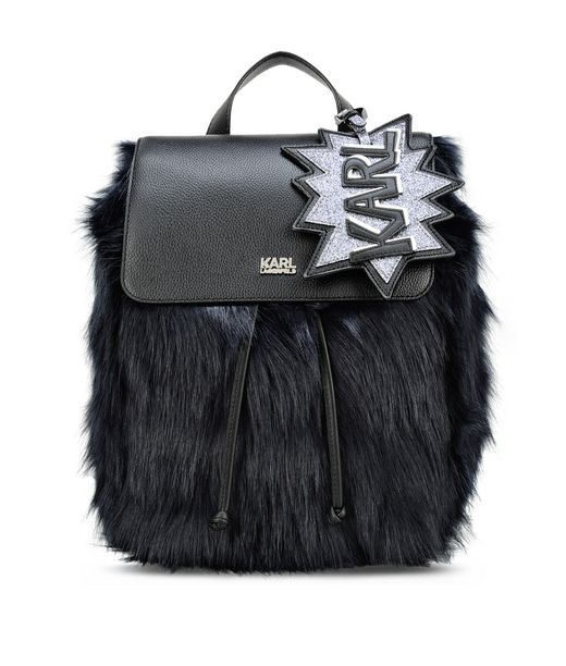 KARL LAGERFELD K/POP FUZZY BACKPACK 12_f