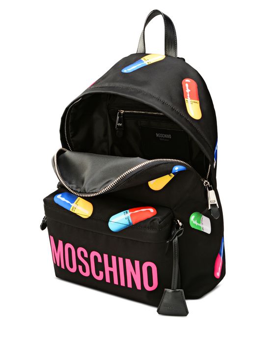 red moschino backpack