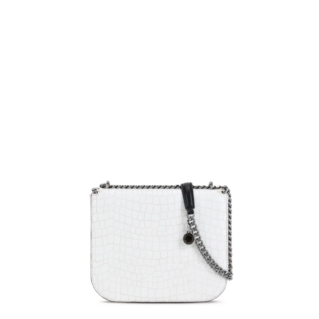 croc shoulder bag white