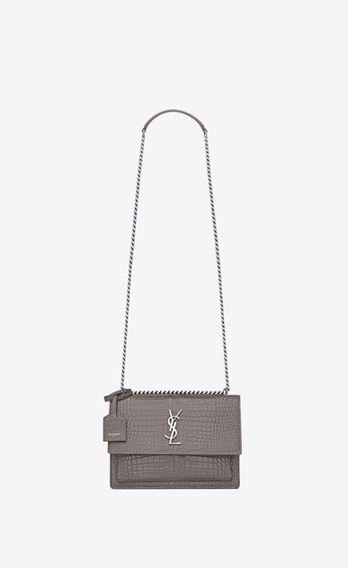 ysl sunset bag grey