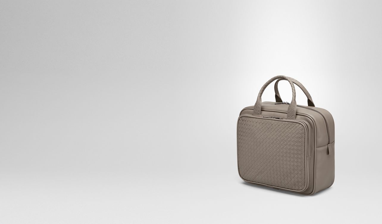 travel bag in steel intrecciato vn landing