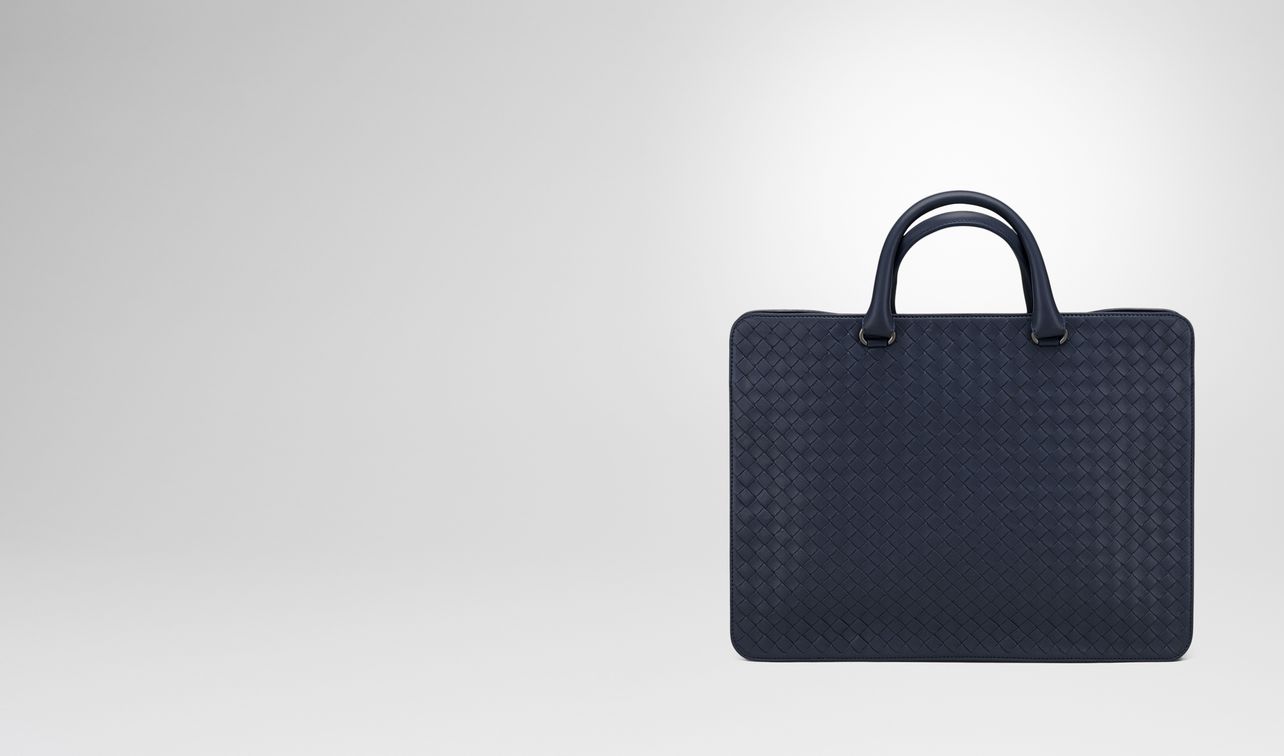 prusse intrecciato calf briefcase landing
