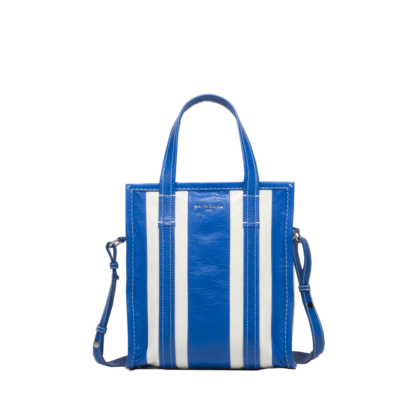 Balenciaga Bazar Shopper XS | BLEU LAZULI / WHITE | Women's Bazar Handbags