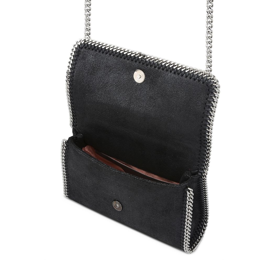 Black Falabella Shaggy Deer Shoulder Bag Stella Mccartney