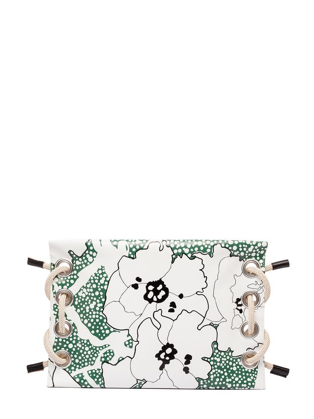 Clutch Marni SATELITE printed PVC clutch bag Woman