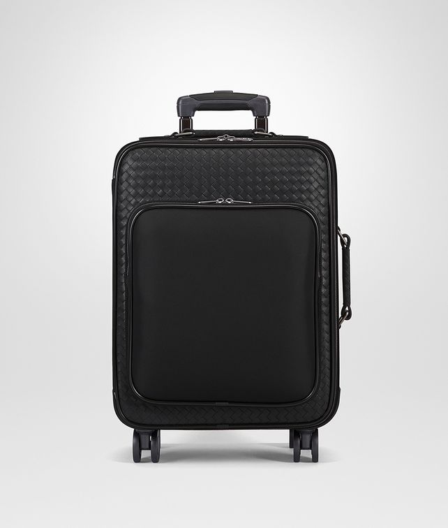 BOTTEGA VENETA NERO TECHNICAL CANVAS TROLLEY Travel Bag E fp
