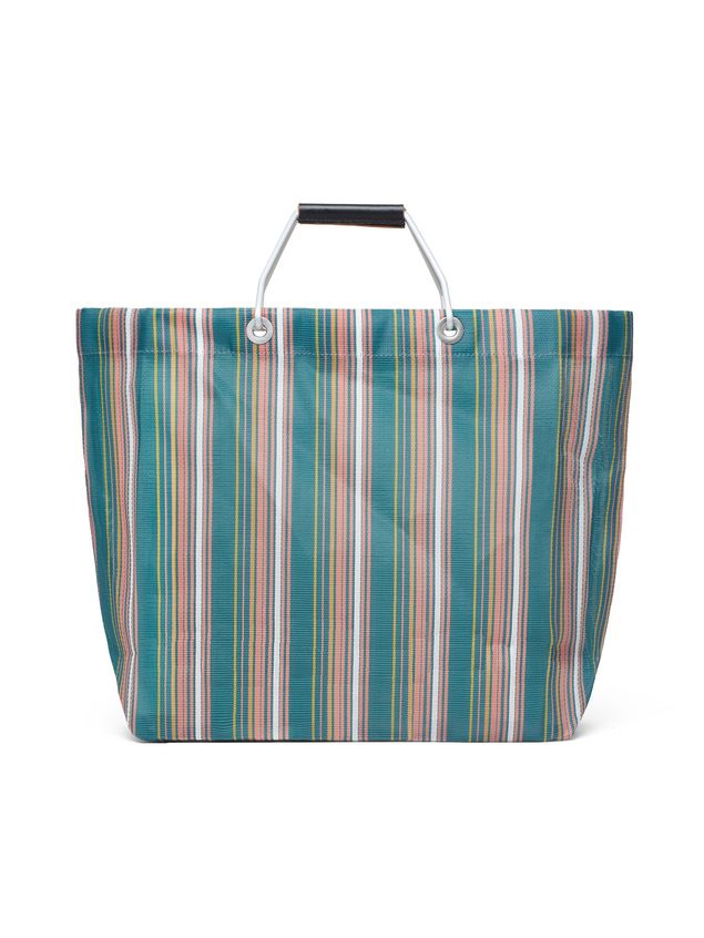 Green Striped Shopping Bag ‎ from the Marni ‎Spring Summer 2018 ...