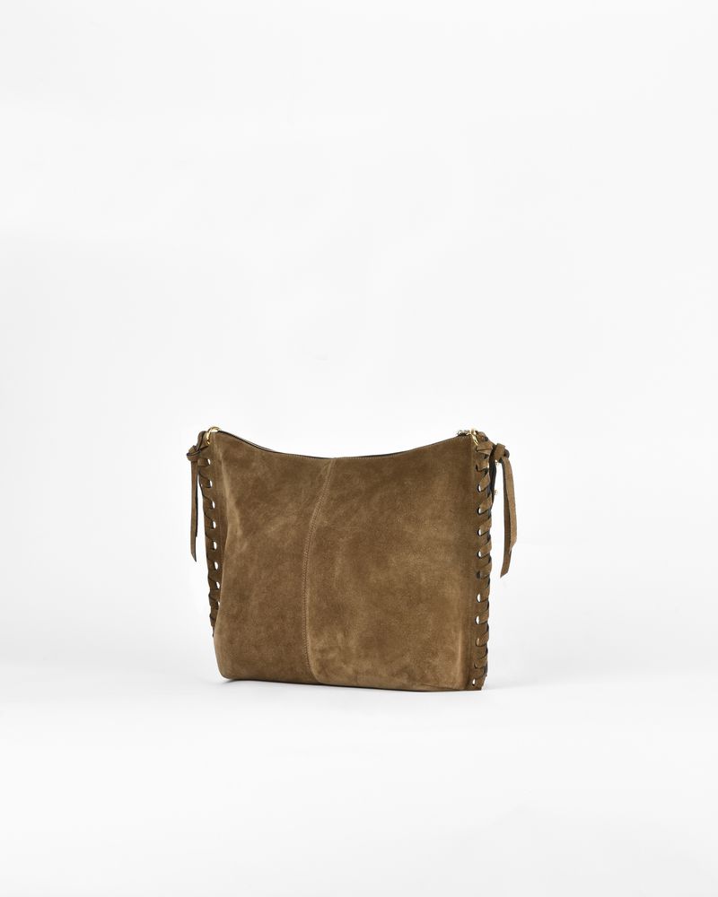 Isabel Marant Bag Women Official Online Osun Suede Calfskin Zipped Messenger Bag Isabel Marant