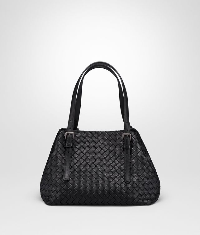 BOTTEGA VENETA ネロ イントレチャート ナッパ ミニ チェスタバッグ トートバッグ レディース fp