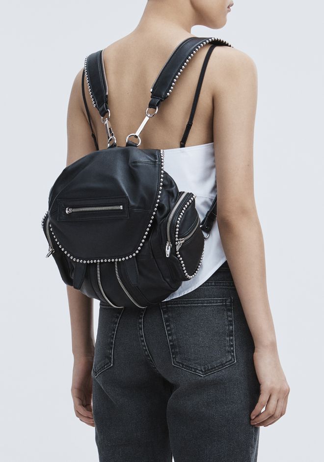 wang stud mini marti in black with rhodium black modesens wang stud mini marti in black with rhodium black modesens