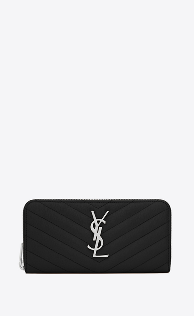 ysl black monogram wallet