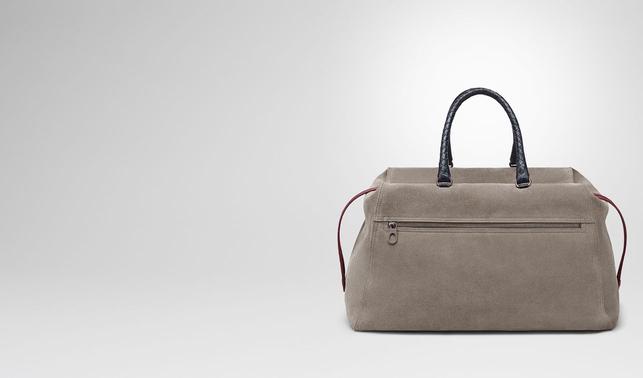 steel suede duffel landing