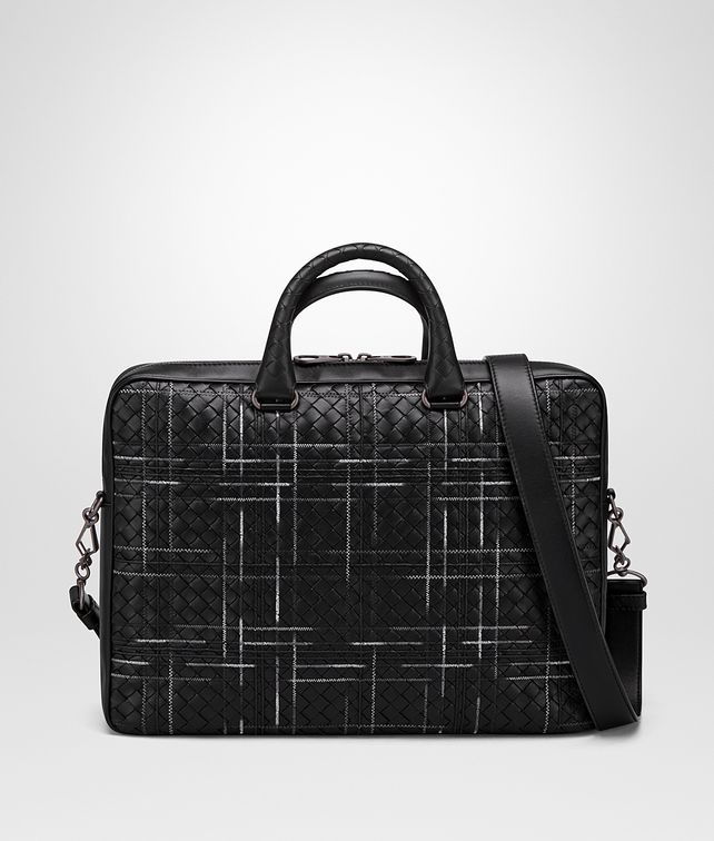 BOTTEGA VENETA NERO INTRECCIATO NAPPA ATLAS BRIEFCASE Business bag Man fp