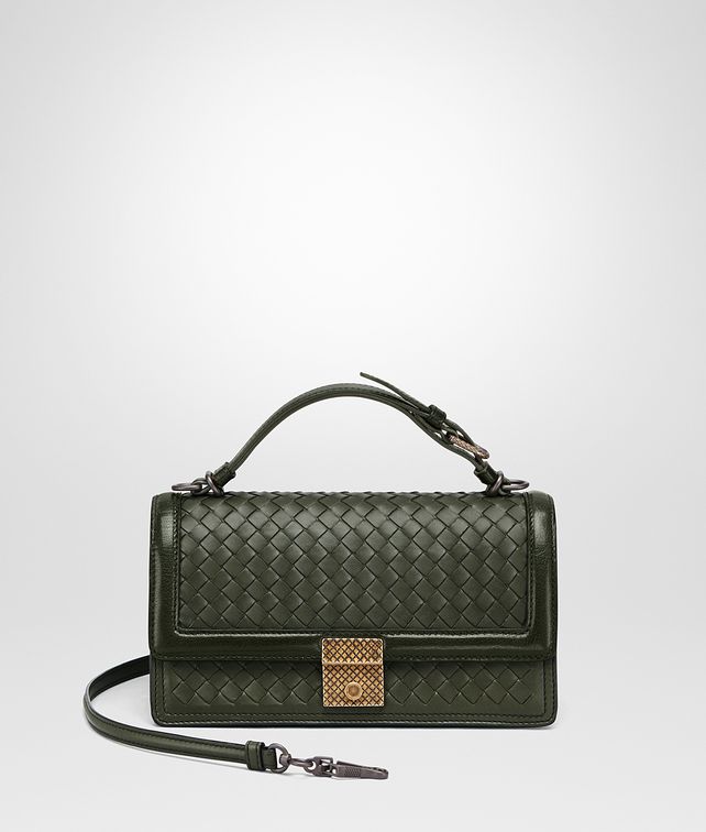 BOTTEGA VENETA MOSS INTRECCIATO NAPPA TOP HANDLE BAG Top Handle Bag Woman fp