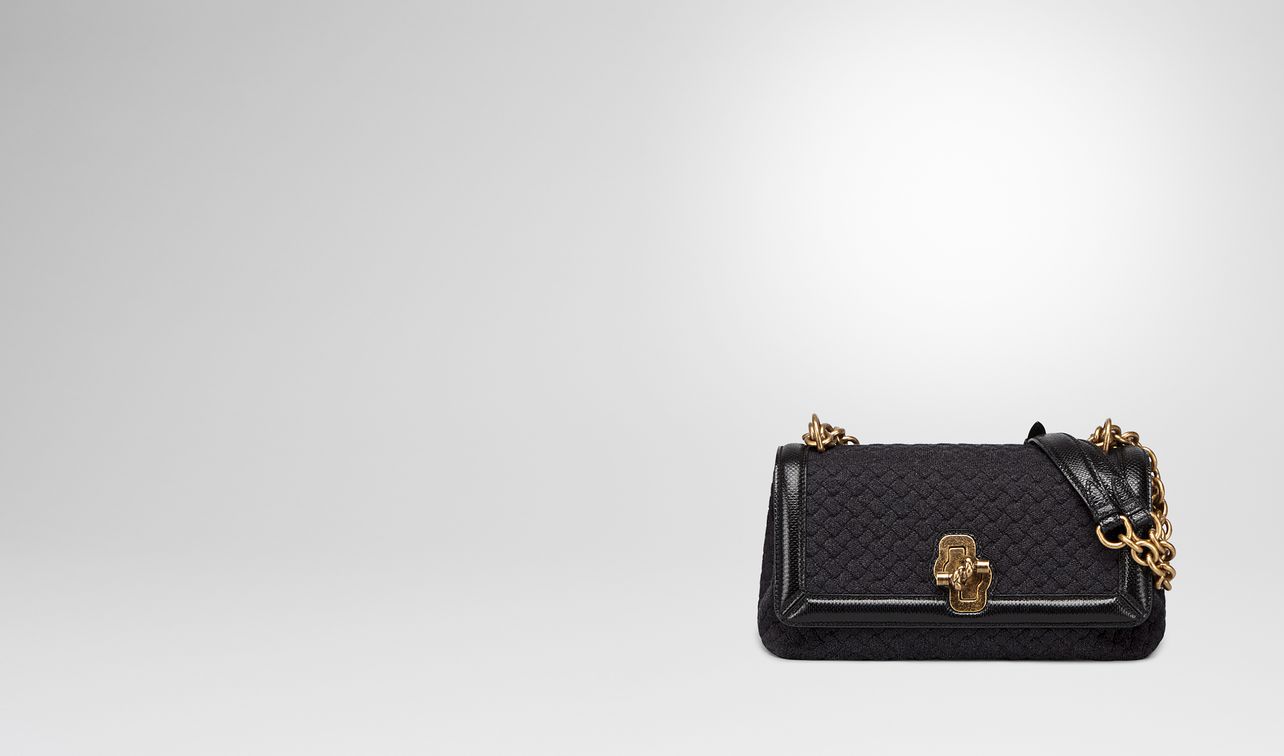 anthracite intrecciato knit olimpia knot bag landing