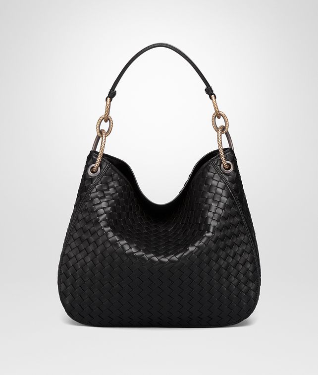 Bottega Veneta Nero Intrecciato Na Loop Bag Bottega Veneta Nero Intrecciato Na Loop Bag Hobo Pickupinshipping Info