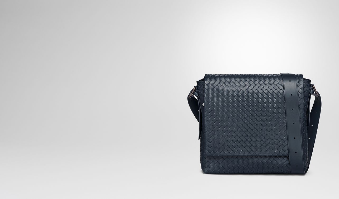 denim intrecciato calf messenger bag landing