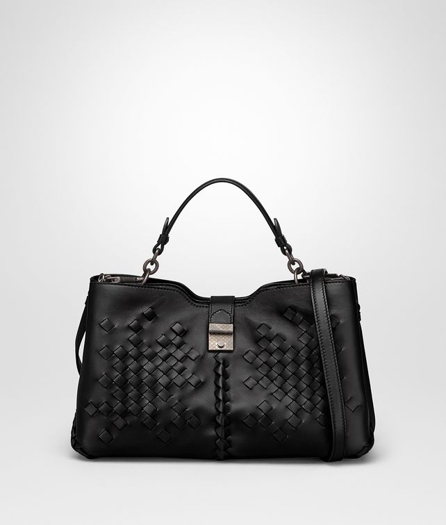 BOTTEGA VENETA SAC NAPOLI MOYEN FORMAT EN CUIR NAPPA NERO Sac à main Femme fp