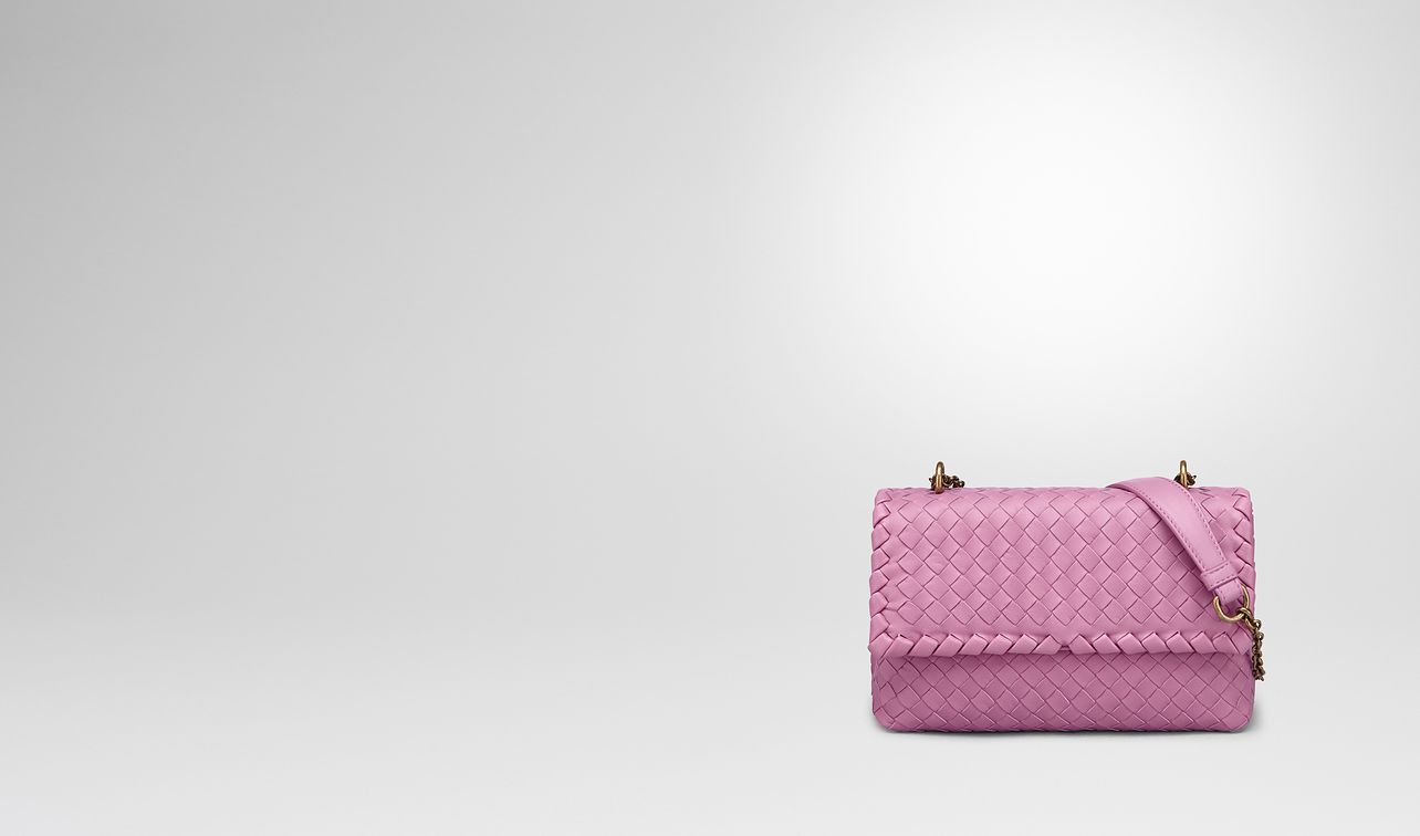 borsa baby olimpia in intrecciato nappa twilight landing