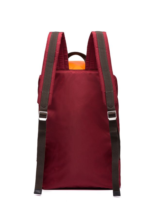 Backpack Marni Backpack in orange nylon Man
