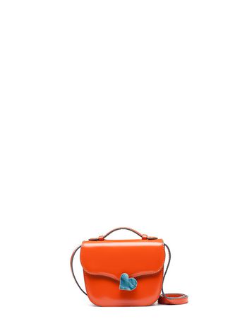 Marni Orange calfskin MRS MIDI bag Woman