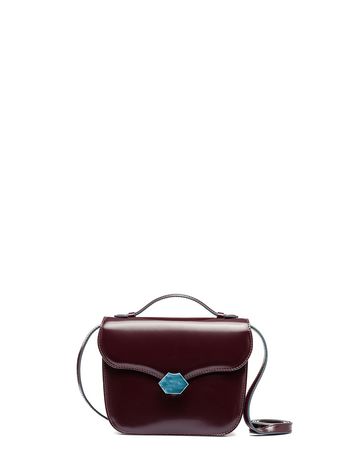 Marni Burgundy calfskin MRS MIDI bag Woman