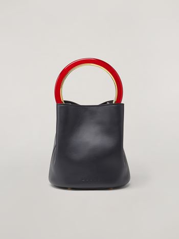 Marni Black calfskin PANNIER bag Woman