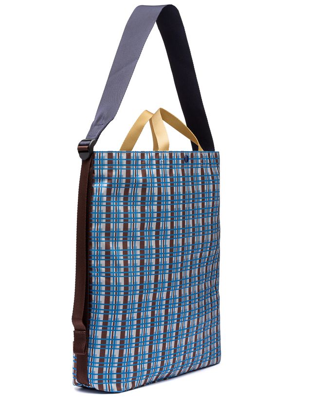 Porter Tote Bag In Nylon With Metro Print From The Marni