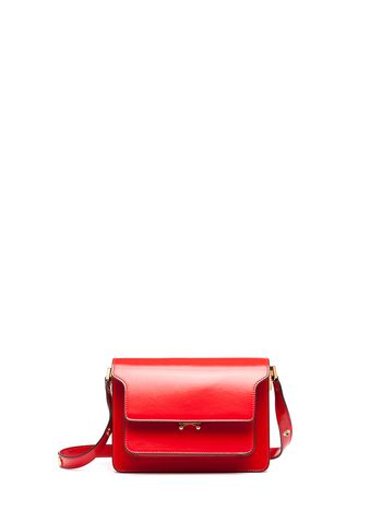 Marni Red calfskin TRUNK bag Woman