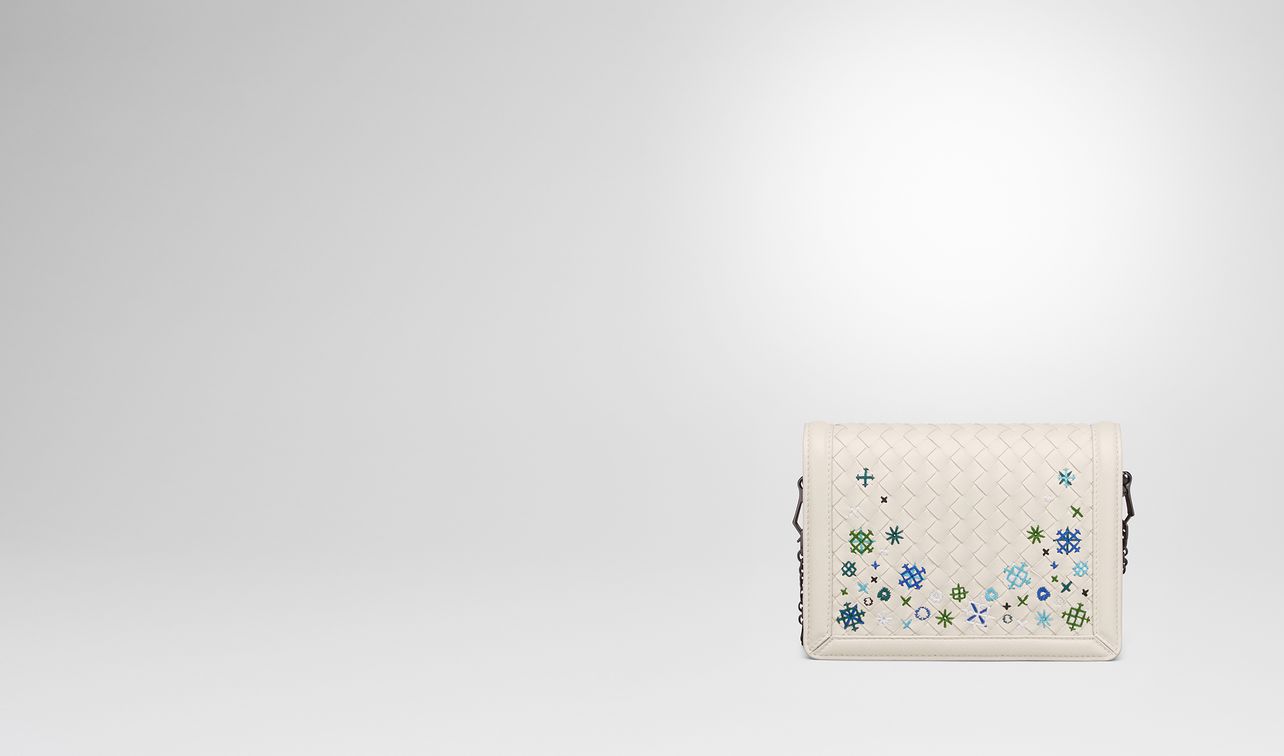 mist intrecciato meadow flower mini montebello bag landing