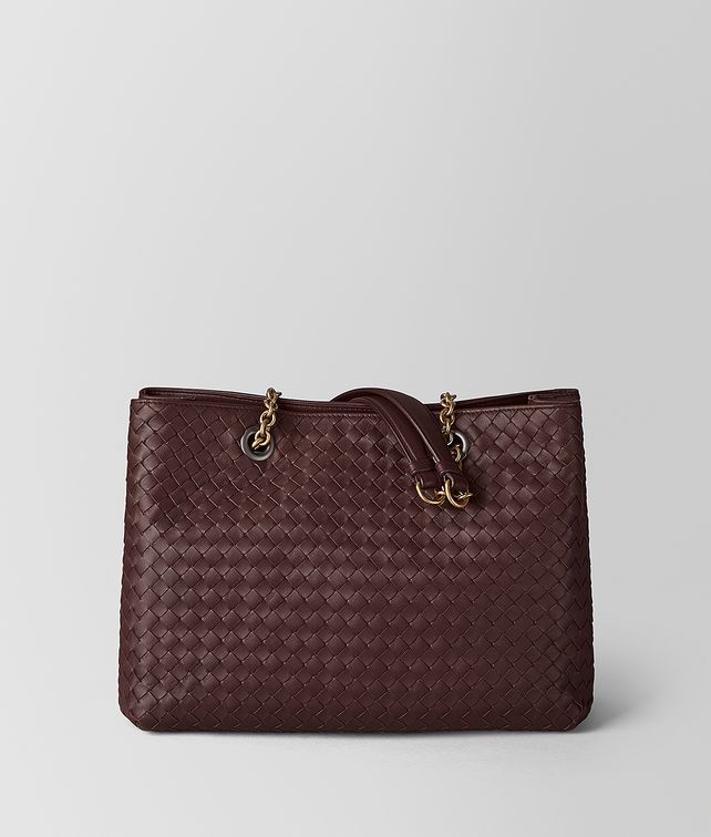 BOTTEGA VENETA DARK BAROLO INTRECCIATO NAPPA MEDIUM TOTE BAG Tote Bag Woman fp