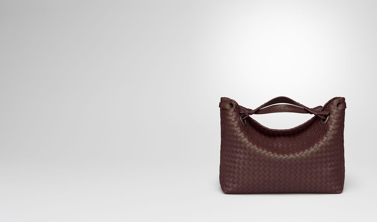 dark barolo intrecciato nappa medium garda bag landing