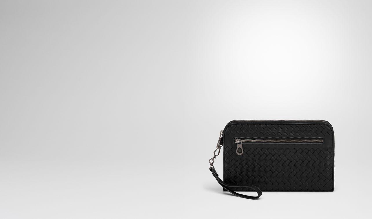 nero intrecciato document case landing