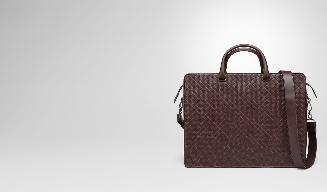 dark barolo intrecciato briefcase landing