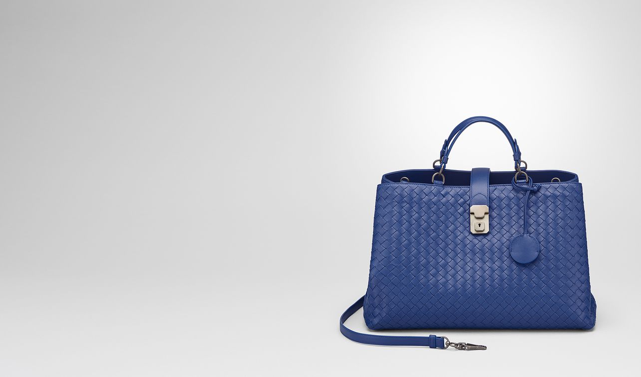 sac milano '17 en cuir nappa intrecciato cobalt landing