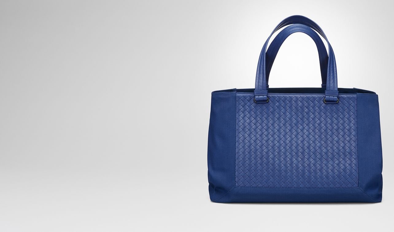 cobalt blue canvas tote landing
