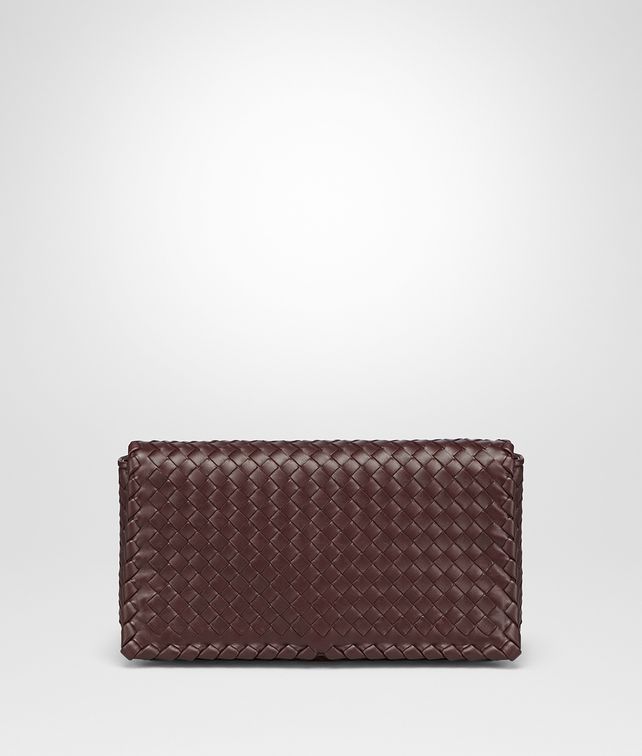 BOTTEGA VENETA DARK BAROLO INTRECCIATO NAPPA MEDIUM CLUTCH Clutch Woman fp