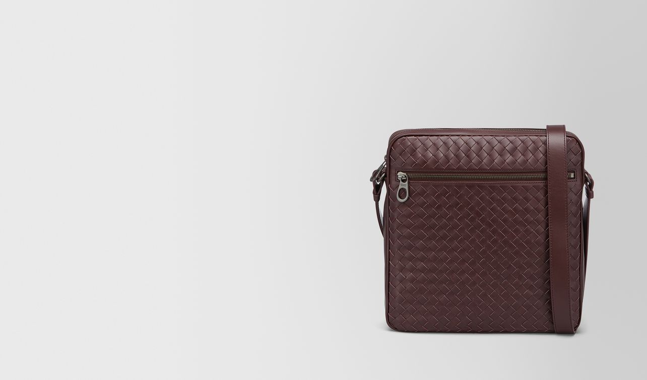dark barolo intrecciato messenger bag landing