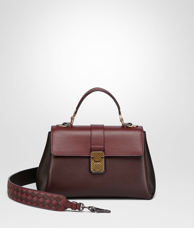 BOTTEGA VENETA KLEINE PIAZZA TASCHE AUS NAPPA IN DARK BAROLO Henkeltasche Damen fp