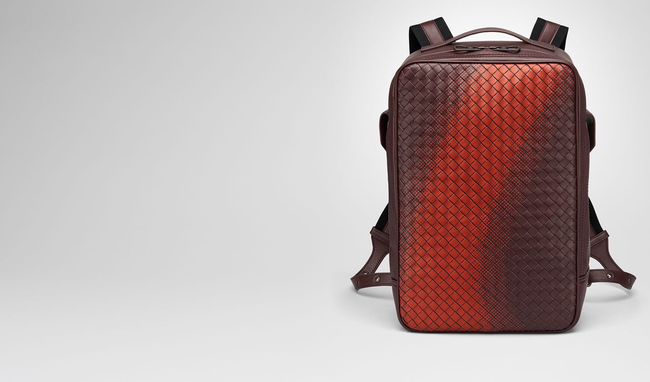 dark barolo intrecciato nappa galaxy brick backpack landing