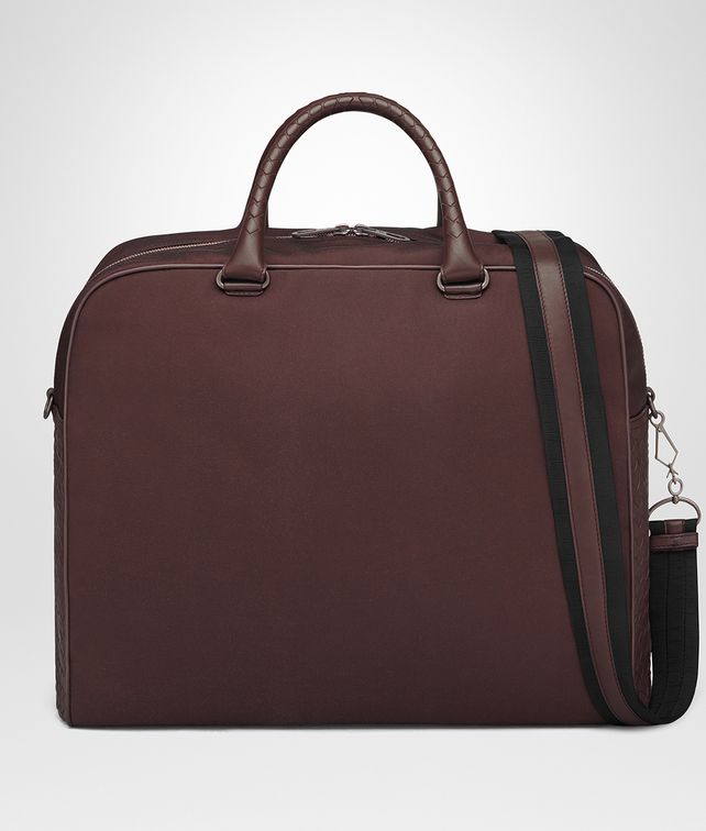 BOTTEGA VENETA DARK BAROLO CANVAS DUFFEL Travel Bags E fp