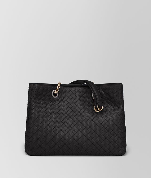 BOTTEGA VENETA NERO INTRECCIATO NAPPA MEDIUM TOTE Tote Bag Woman fp