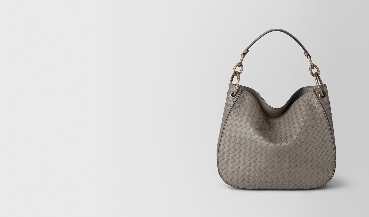 borsa loop piccola in intrecciato nappa landing