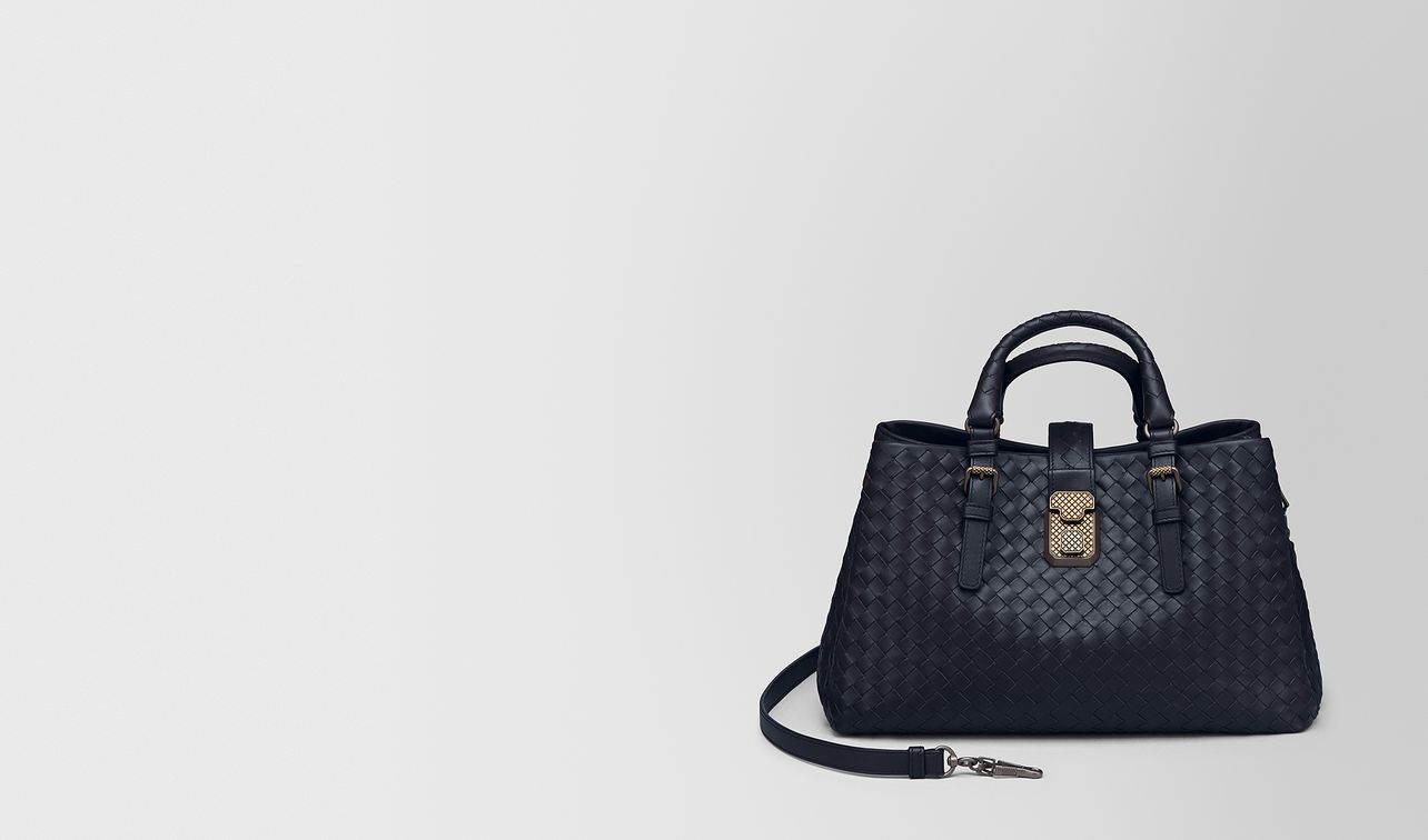 sac roma petit format en veau intrecciato prusse landing