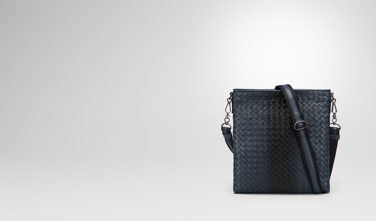 denim intrecciato nappa messenger bag landing