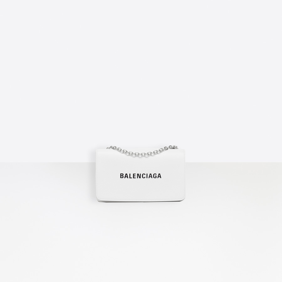 balenciaga everyday chain wallet