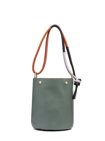 Women S Bags Marni Online Bucket Bag In Green Calfskin