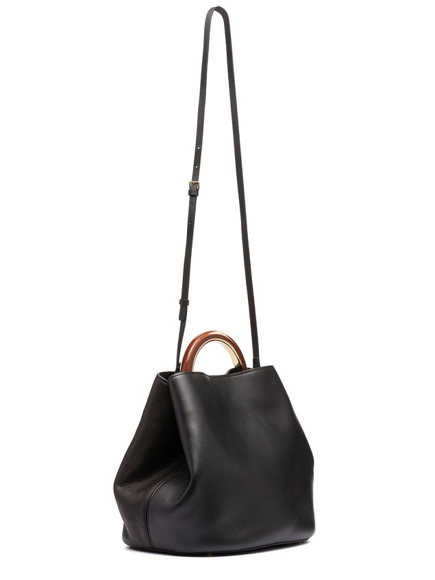 Black Calfskin PANNIER Bag ‎ from the Marni ‎Fall Winter 2018 ...