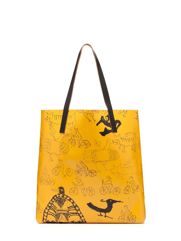 Yellow Pvc Tote Bag By Maria Magdalena Suarez From The Marni Marni Yellow Pvc Tote Bag By Maria Magdalena Suarez Woman 1