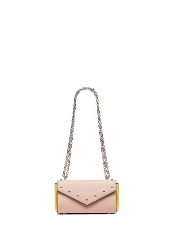 Marni TRIANGLE bag in pink calfskin Woman